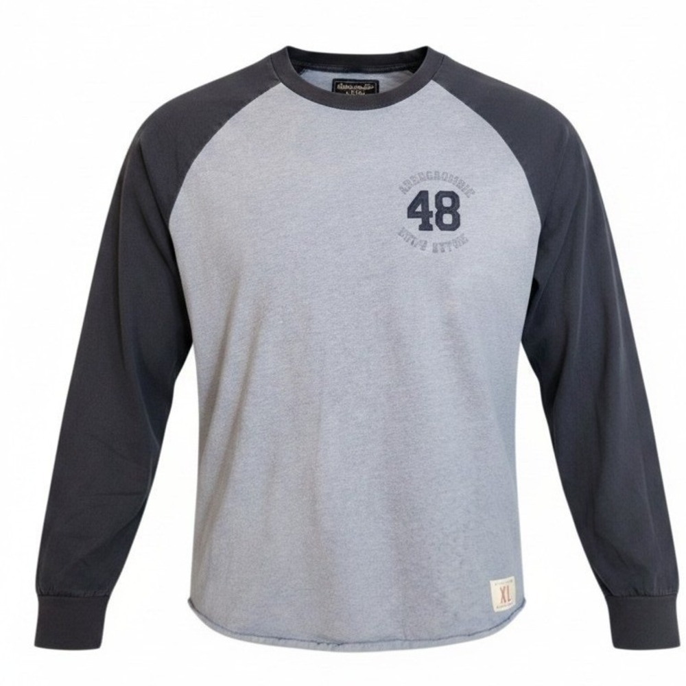 Vintage Y2K, Abercrombie Muscle Fit Baseball Raglan‎ Corpcore Tee Men XL